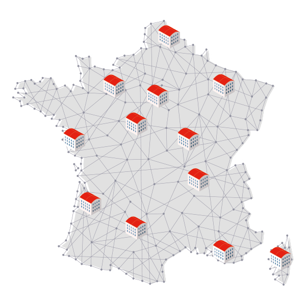 Carte de France - Provost